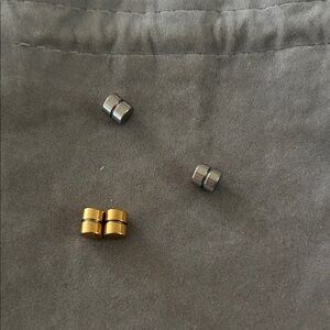 Gold and Silver Magnetic earrings